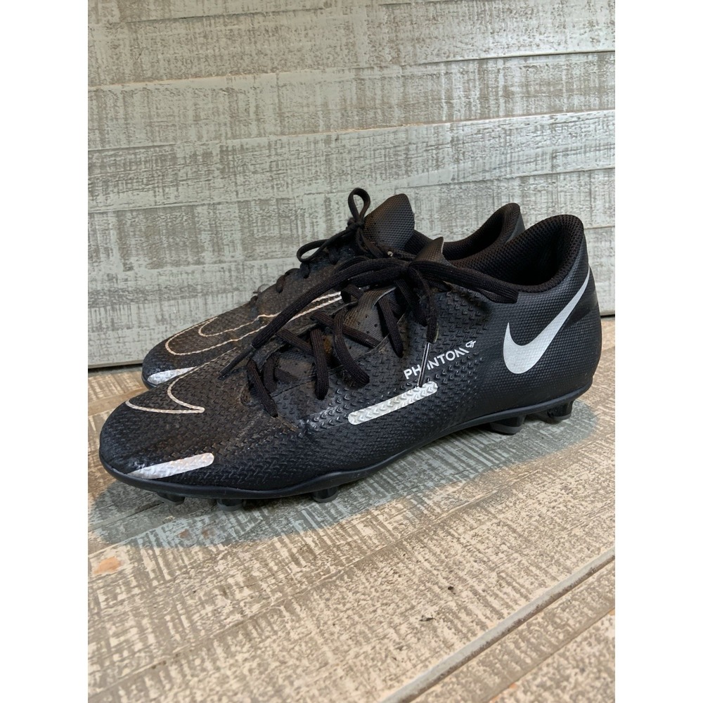Nike Phantom GT2 Club MG Soccer Cleats Men's Size 7.5 Black Silver Shoes
